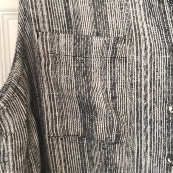 Linen/Rayon Drawstring Romper - Picture 3 of 6